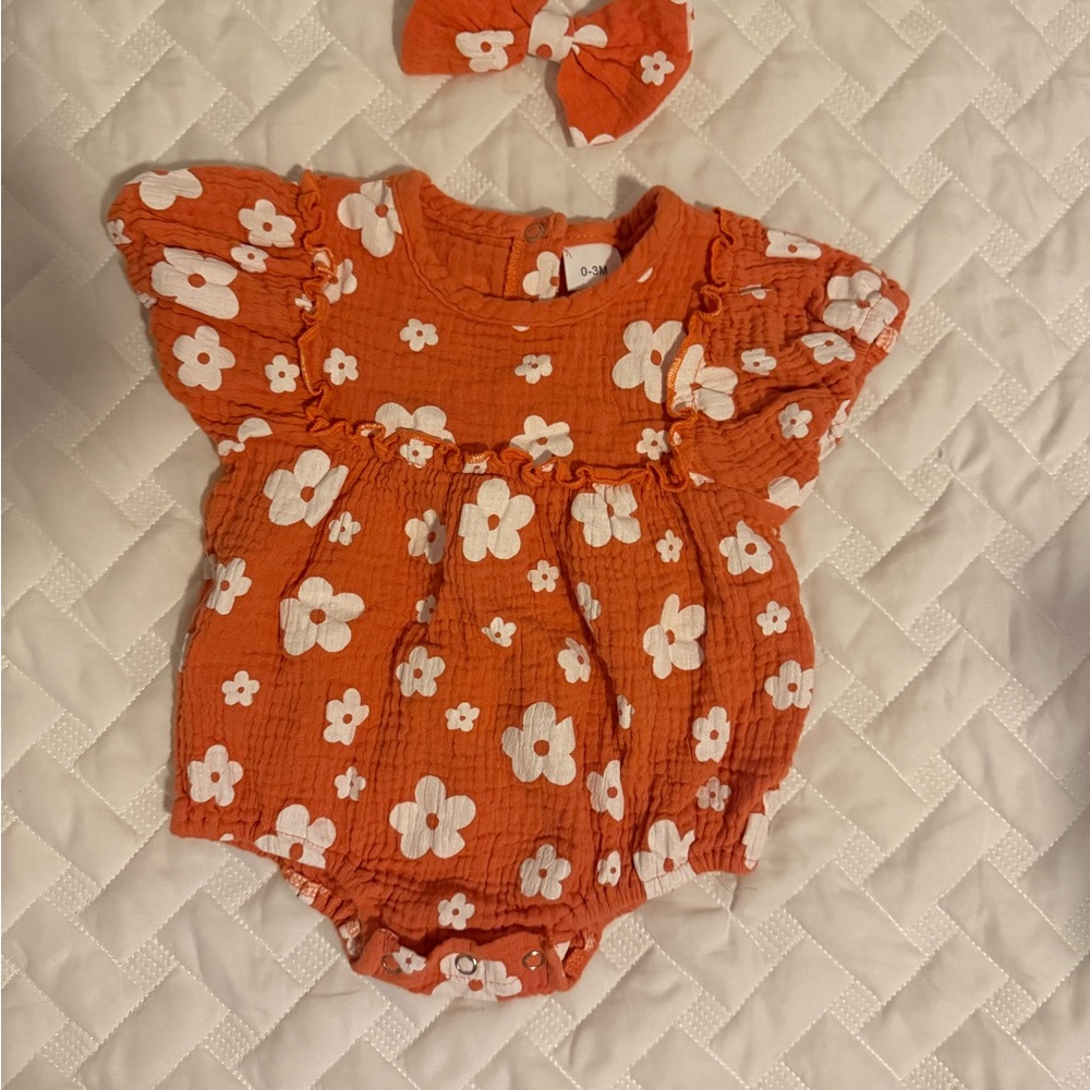 Amazon Orange and White Kids Matching Set